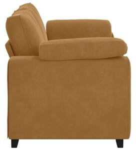 Sofa dwuosobowa, brÄ zowa, 180x77x82 cm, aksamit