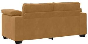 Sofa dwuosobowa, brÄ zowa, 180x77x82 cm, aksamit