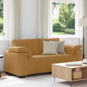 Sofa dwuosobowa, brÄ zowa, 180x77x82 cm, aksamit