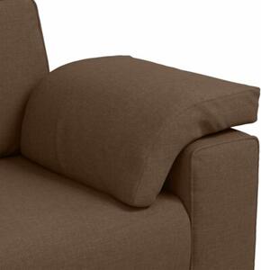 Sofa 3 szt. brÄ zowy tkanina lniana
