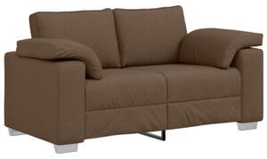 Sofa 3 szt. brÄ zowy tkanina lniana