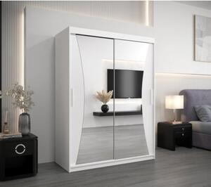 Szafa przesuwna garderoba Monaco 150 wys. 200 cm biaÅy + biaÅy
