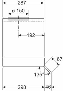 Okap BOSCH Serie 4 DBB85CC60 Czarny 65dB klasa B