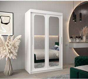 Szafa przesuwna garderoba Promo T3 120 wys. 200 cm biaÅy + biaÅy