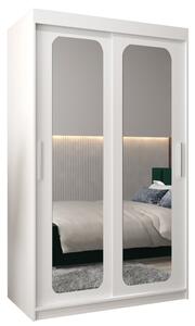 Szafa przesuwna garderoba Promo T3 120 wys. 200 cm biaÅy + biaÅy