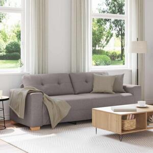 Sofa ciemnoszary 221 x 78 x 80 cm tkanina