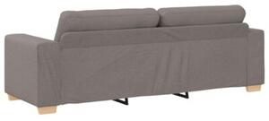 Sofa ciemnoszary 221 x 78 x 80 cm tkanina