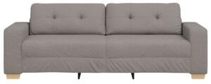 Sofa ciemnoszary 221 x 78 x 80 cm tkanina
