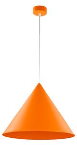 Duża pomarańczowa lampa wisząca Cono XL TK - 50cm - styl retro