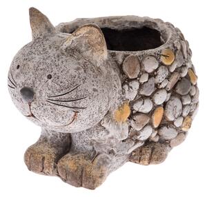 Ceramiczna osłonka na doniczkę - kot Kelly, 21,5 x 21 x 29,5 cm