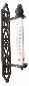 Żeliwny termometr ścienny Iron bird, wys. 27 cm