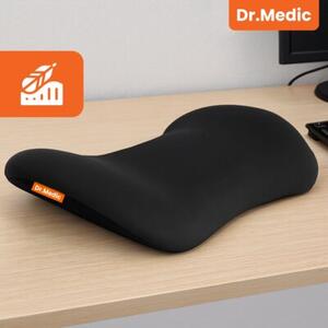 Poduszka ortopedyczna do biura na fotel pianka memory samochodowa lÄdÅºwiowa do auta i biura ergonomiczne wsparcie plecÃ³w krÄgosÅupa na fotel krzesÅo dla kierowcy - DR.MEDIC ErgoLumbarâ¢ Czarna