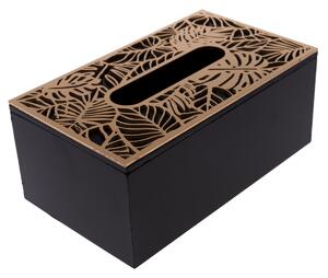 Drewniane pudełko na chusteczki Forkhill, brązowy, 24 x 14 x 10 cm