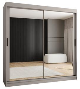 Szafa przesuwna z lustrem garderoba Rubino T3 200 wys. 200 cm kaszmir