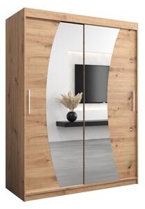 Szafa przesuwna garderoba Wave 150 wys. 200 cm artisan + artisan
