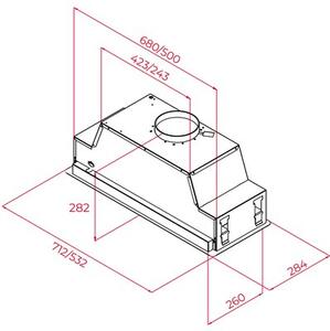 Okap TEKA GFL 57760 EOS IX Stal nierdzewna 425m3/h 68dB klasa A+