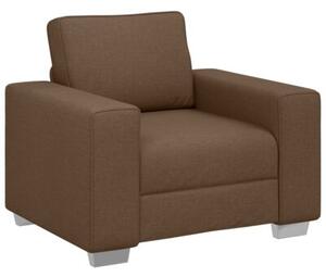 Sofa 3 szt. brÄ zowy tkanina lniana