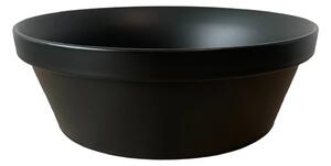 Czarna ceramiczna umywalka nablatowa G1-T65