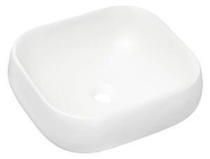 Biała nowoczesna umywalka ceramiczna na blat T7-R31
