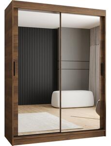 Szafa przesuwna z lustrem garderoba Rubino T3 150 wys. 200 cm orzech warmia