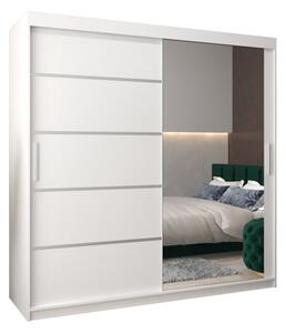 Szafa przesuwna garderoba Verona 2 200 wys. 200 cm biaÅy + biaÅy