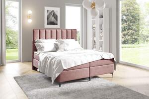 Łóżko kontynentalne pikowane Sofia 120x200 Różowe