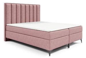 Łóżko kontynentalne pikowane Sofia 120x200 Różowe