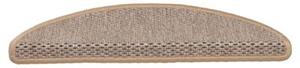 Samoprzylepne nakÅadki na schody, 15 szt., 56x17x3 cm, beÅ¼owe