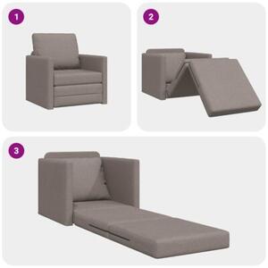 Sofa bed ciemnoszary 74 x 77 x 81 cm tkanina