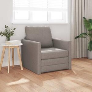 Sofa bed ciemnoszary 74 x 77 x 81 cm tkanina