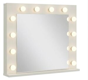 Lustro z 12 Å¼arÃ³wki LED idealne do toaletki kaszmir