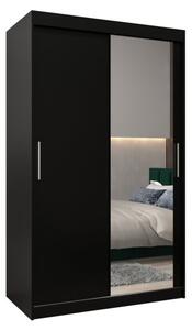Szafa przesuwna garderoba Tokyo 2 120 wys. 200 cm czarny + czarny