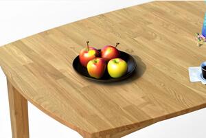 Drewniany stół rozkładany dębowy 160 - 210 cm, lakier mat