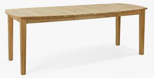 Drewniany stół rozkładany dębowy 160 - 210 cm, lakier mat