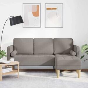 Zestaw sof z poduszkÄ ciemnoszary 173 x 131 x 67 cm poliester