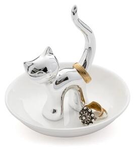 Porcelanowy talerzyk na biżuterię Cat – Balvi