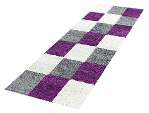 Fioletowo-szary chodnik 80x250 cm Life – Ayyildiz Carpets