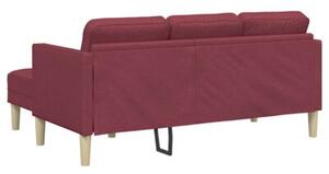 Zestaw sof z poduszkÄ czerwone wino 173 x 131 x 67 cm poliester