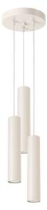 Kremowa lampa wisząca ø 19,5 cm Castro – Sollux