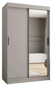 Szafa przesuwna z lustrem garderoba Rubino T2 120 wys. 200 cm kaszmir