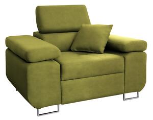 Nowoczesny fotel wypoczynkowy Annabelle - zielony Kronos 17