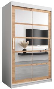 Szafa przesuwna garderoba Roma 2 120 wys. 200 cm biaÅy + artisan