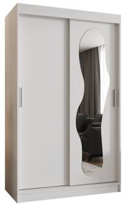 Szafa przesuwna z lustrem garderoba Ultra 120 wys. 200 cm biaÅy