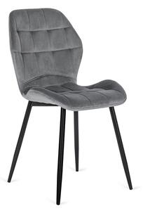 Szare tapicerowane krzesło do pokoju - Edro 3X