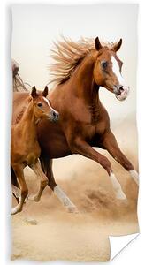 Ręcznik kąpielowy Koń i źrebię, 70 x 140 cm