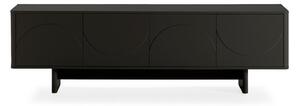 Czarna szafka pod TV 180x55x40 cm Solei – MOME