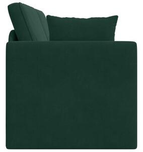 Sofa podÅogowa z funkcjÄ spania ciemna zieleÅ 213 x 70 x 77 cm