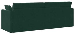 Sofa podÅogowa z funkcjÄ spania ciemna zieleÅ 213 x 70 x 77 cm
