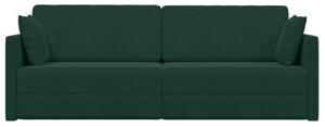 Sofa podÅogowa z funkcjÄ spania ciemna zieleÅ 213 x 70 x 77 cm