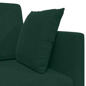 Sofa podÅogowa z funkcjÄ spania ciemna zieleÅ 213 x 70 x 77 cm